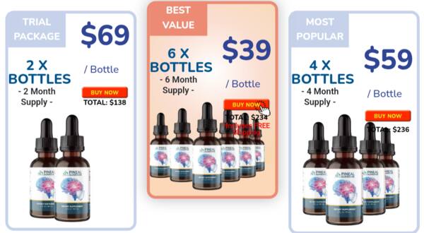 Pineal guardian pricing and offors 1,3 or 6 d