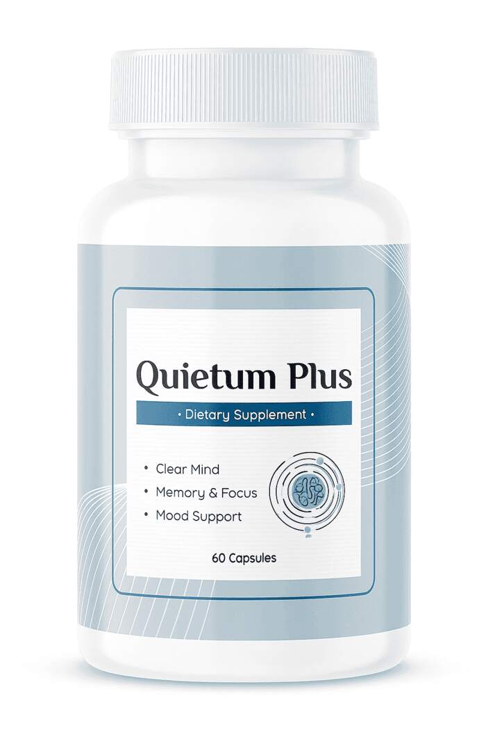 Single bottle of Quietum Plus dietary supplement for hearing and ear health support