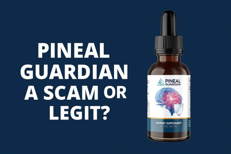 Pineal Guardian scam or legit – bottle of pineal detox supplement that supports brain clarity, sleep quality, and pineal gland health naturally