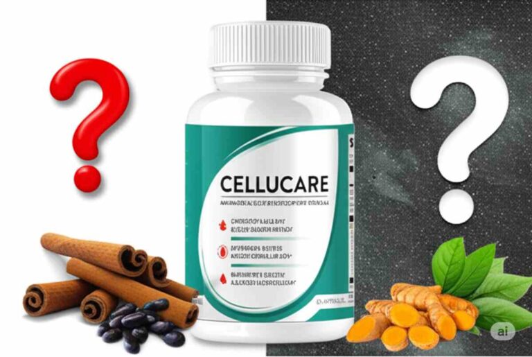 CelluCare scam or legit supplement bottle for healthy blood sugar and metabolism support