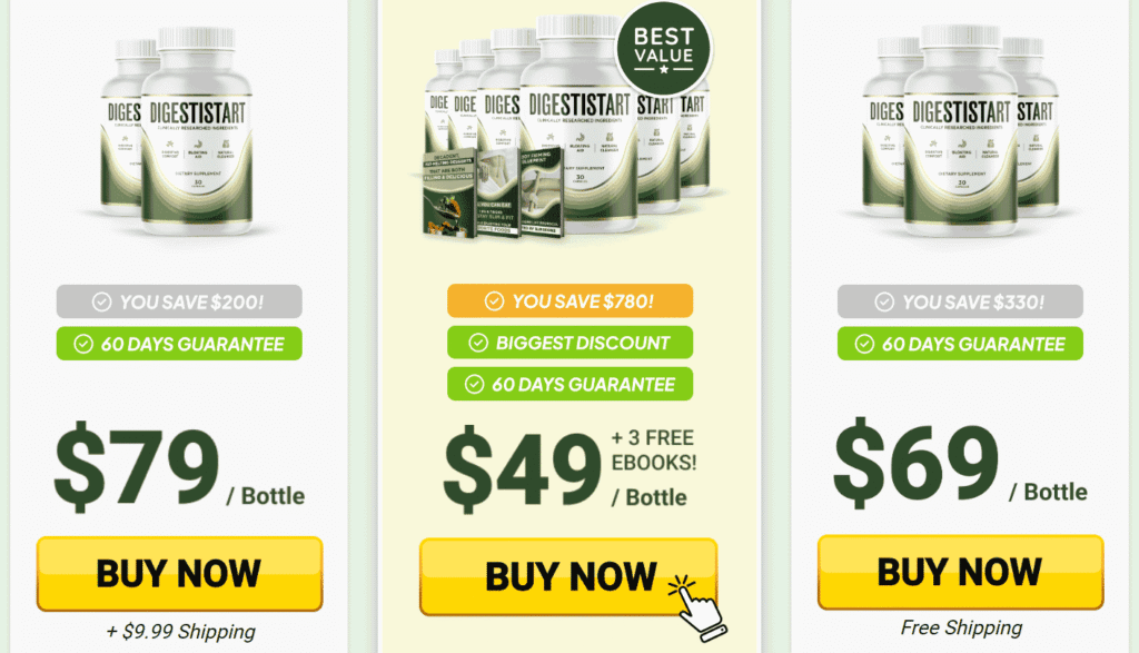 DigestyStart Pricing & Offers table