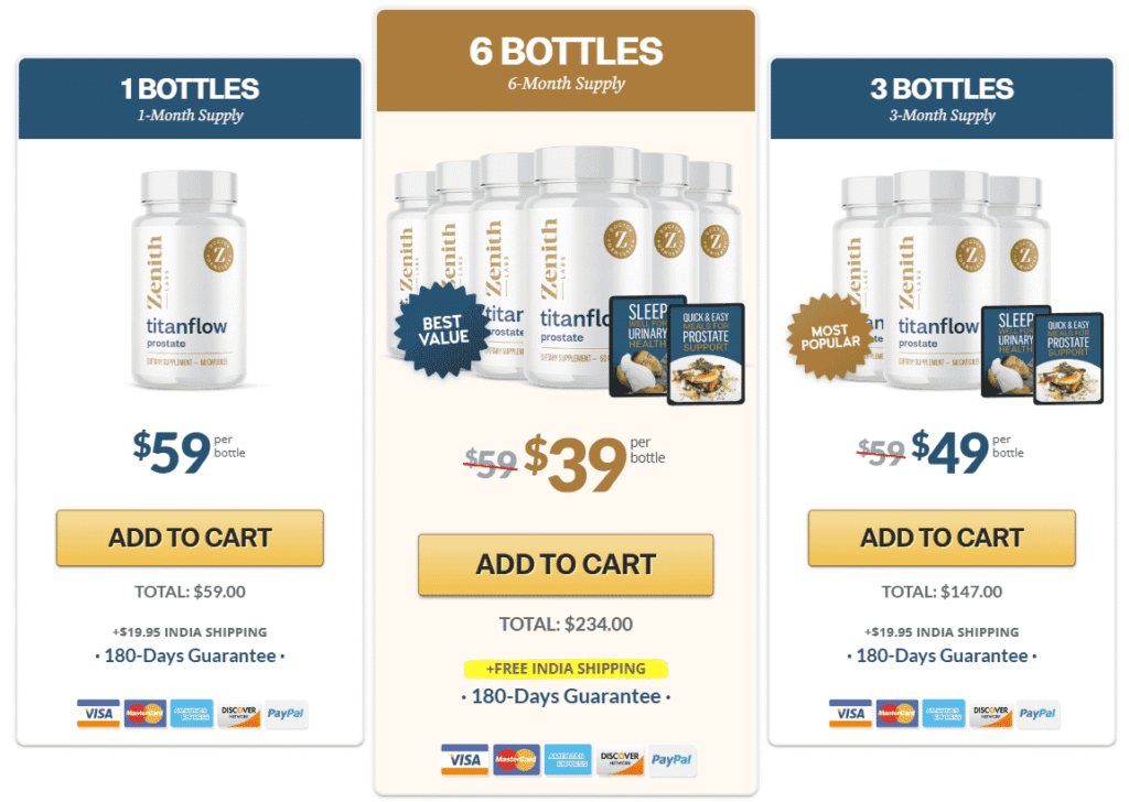 TitanFlow Pricing table image