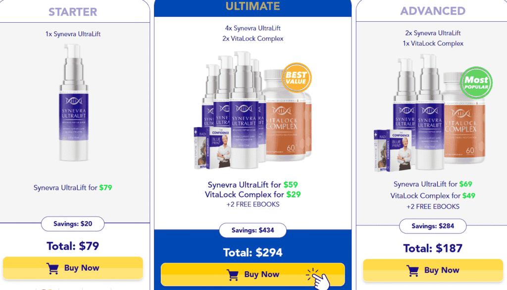 Synevra UltraLift Reviews pricing image
