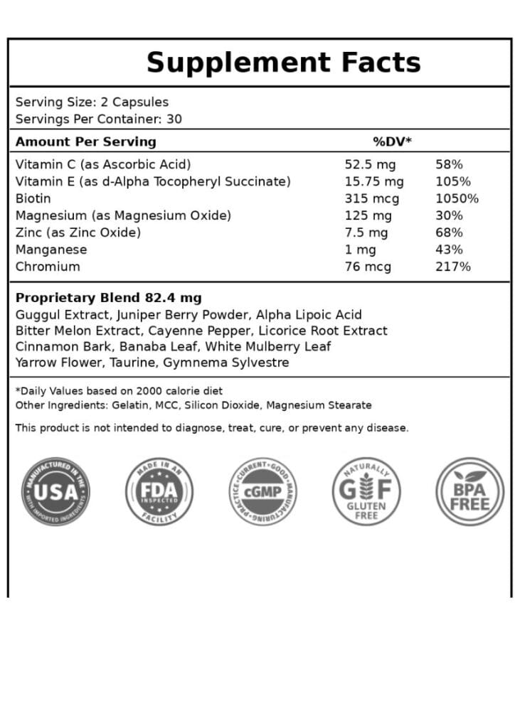 Supplemets Fact of InsuLeaf